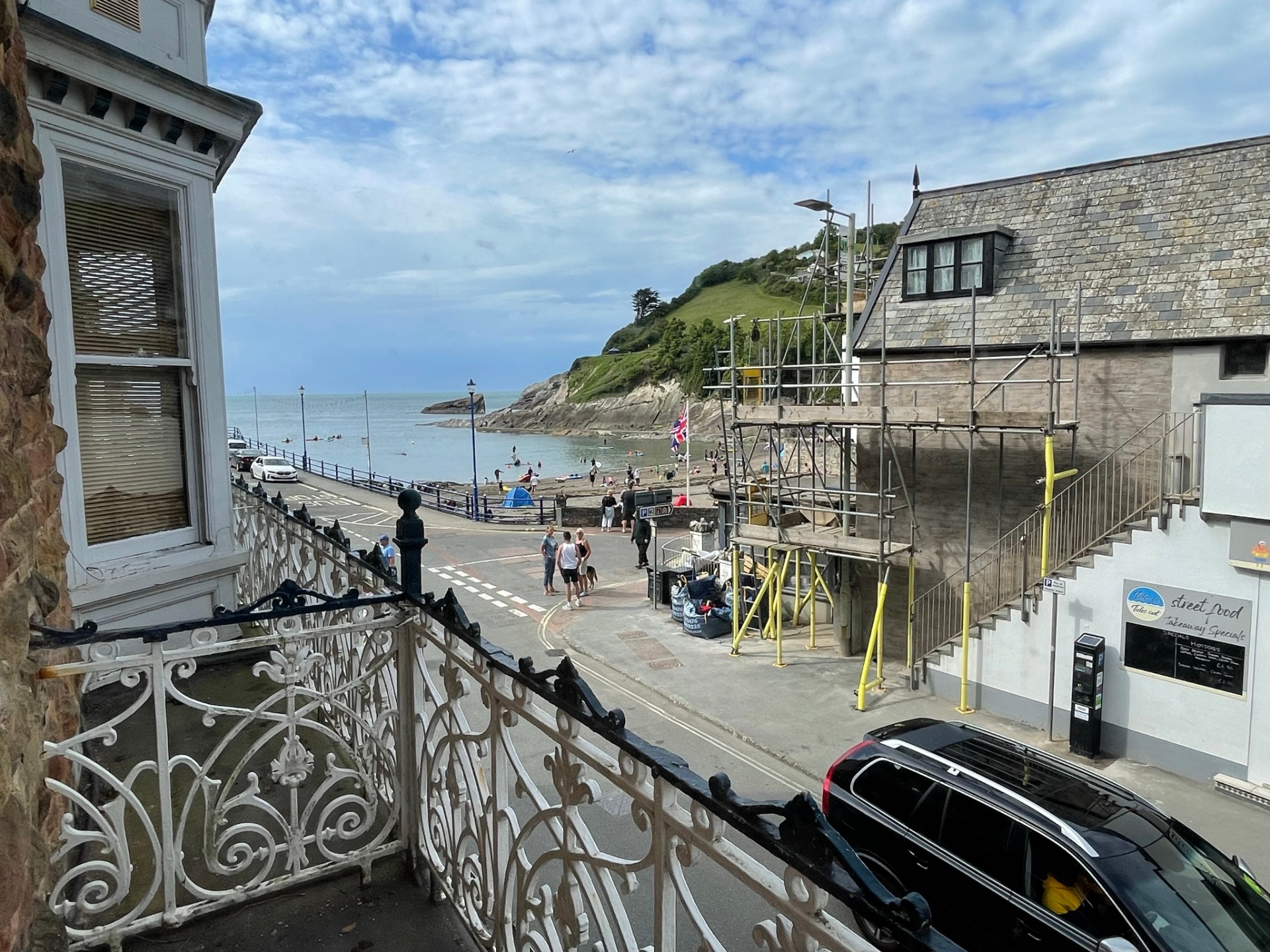 Sea view from the balcony of Seaside Apartments